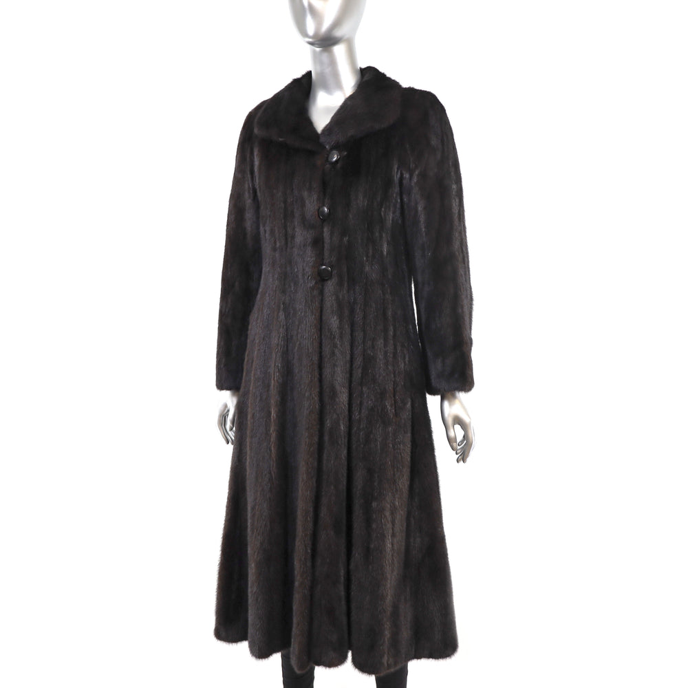 Revillon/ Saks Fifth Avenue Mahogany Mink Coat- Size XS