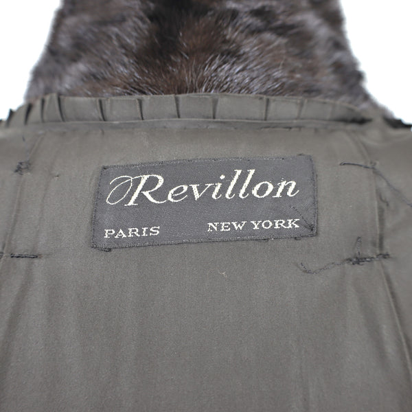 Revillon/ Saks Fifth Avenue Mahogany Mink Coat- Size XS