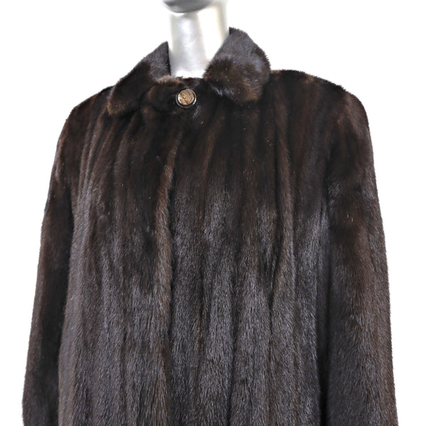 Mahogany Mink Coat- Size M