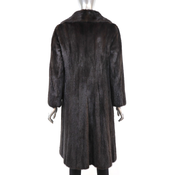 Dark Mahogany Mink Coat- Size S