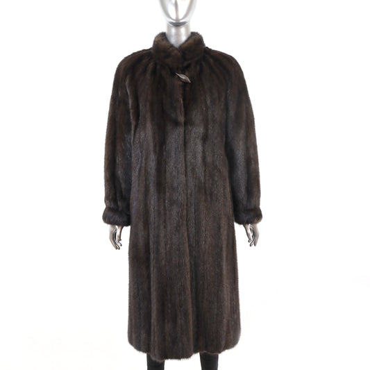 Mahogany Mink Coat- Size XL
