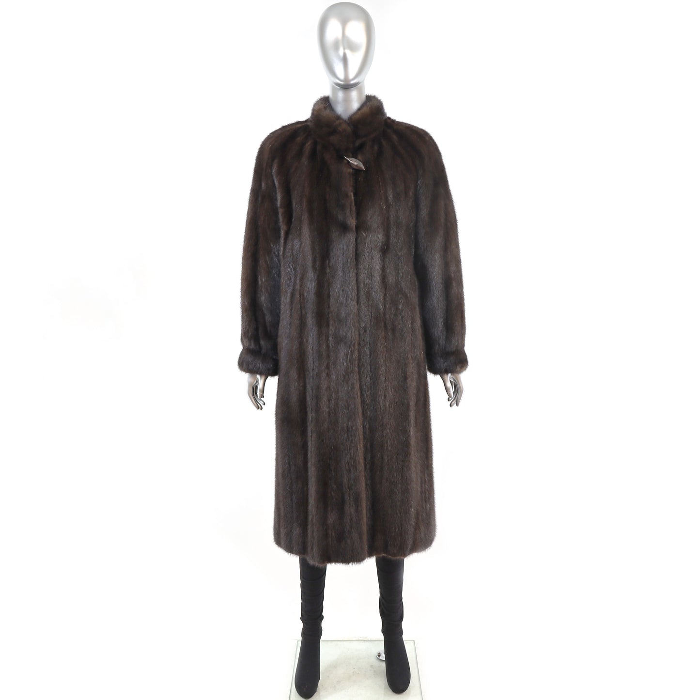 Mahogany Mink Coat- Size XL