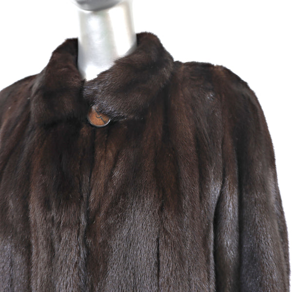 Mahogany Mink Coat- Size S-M