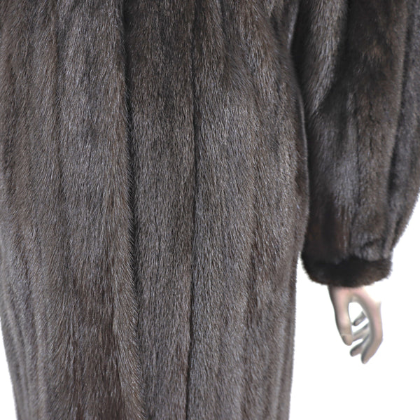 Revillon Ranch Mink Coat Reversible to Taffeta- Size M