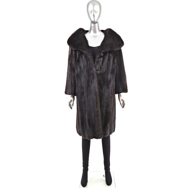 Mahogany Mink Coat- Size L