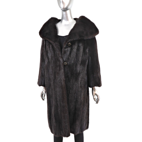 Mahogany Mink Coat- Size L