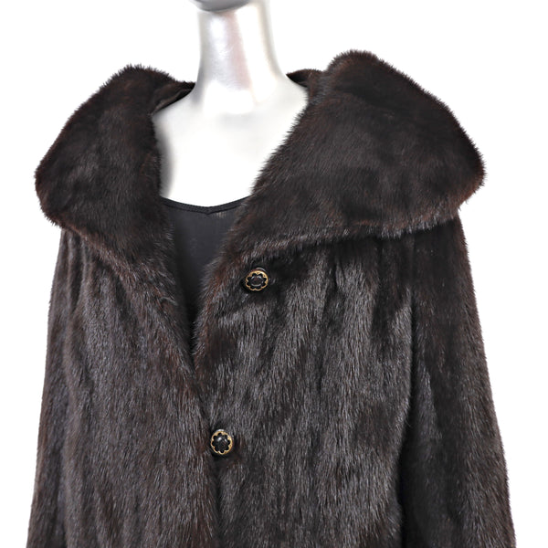 Mahogany Mink Coat- Size L