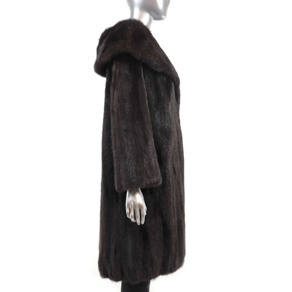 Mahogany Mink Coat- Size L