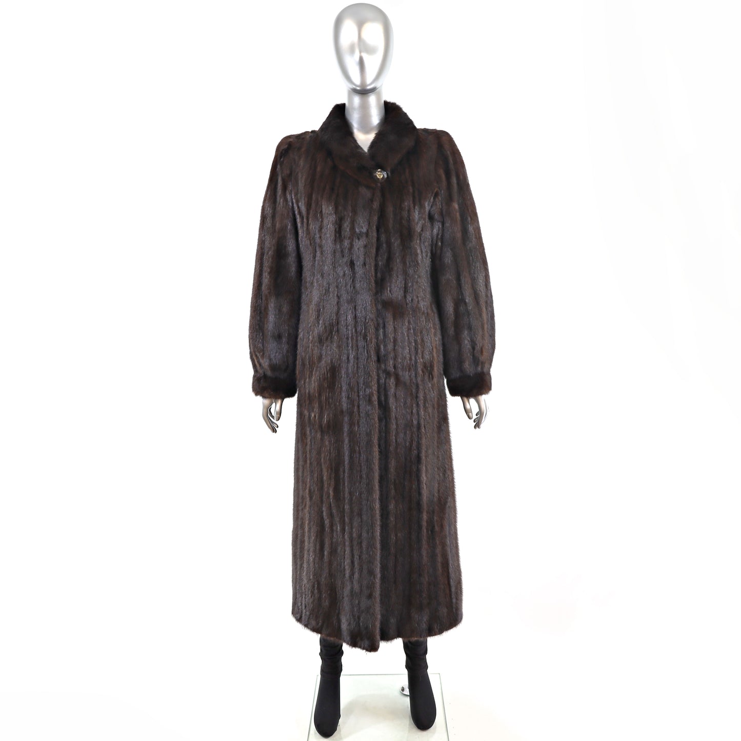Mahogany Mink Coat- Size M