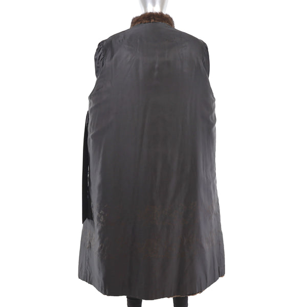Mahogany Mink Coat- Size XXXL