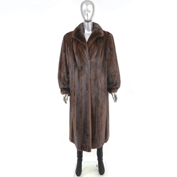 Mahogany Mink Coat- Size XXXL