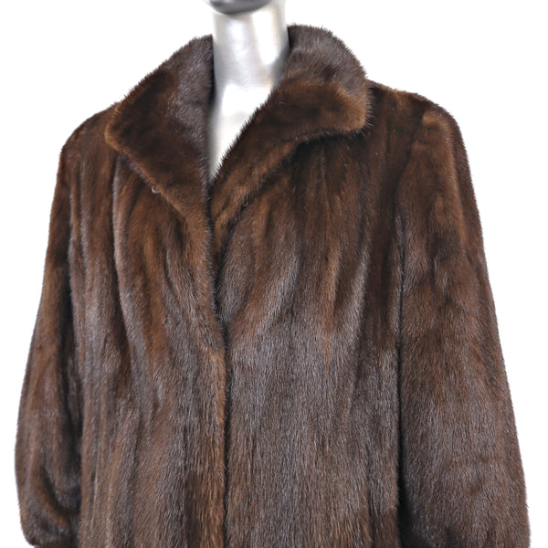 Mahogany Mink Coat- Size XXXL