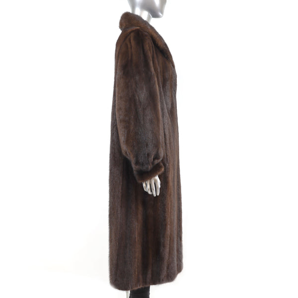 Mahogany Mink Coat- Size XXXL