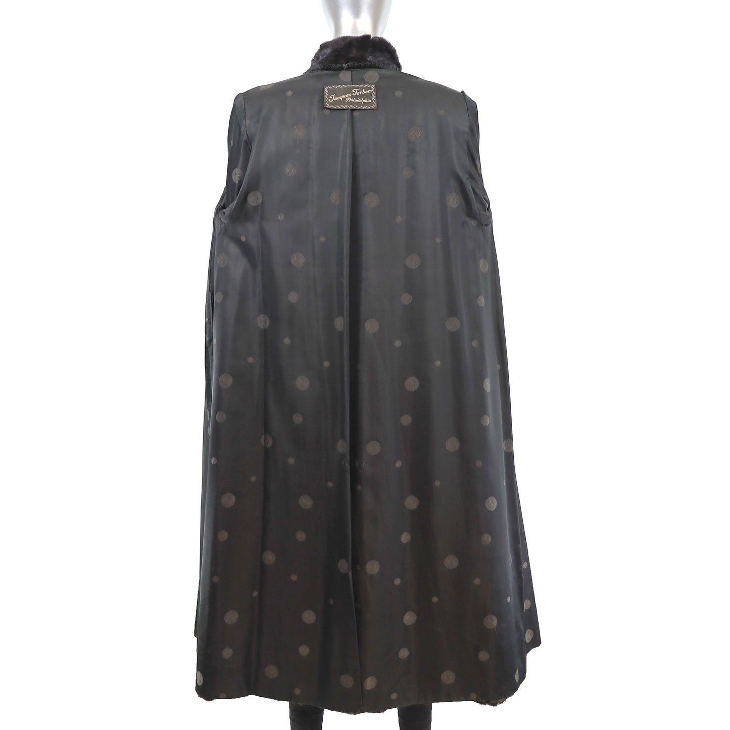 Black Mink Coat- Size L
