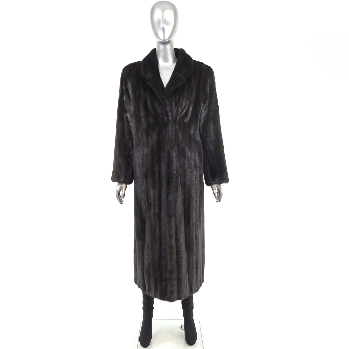Black Mink Coat- Size L