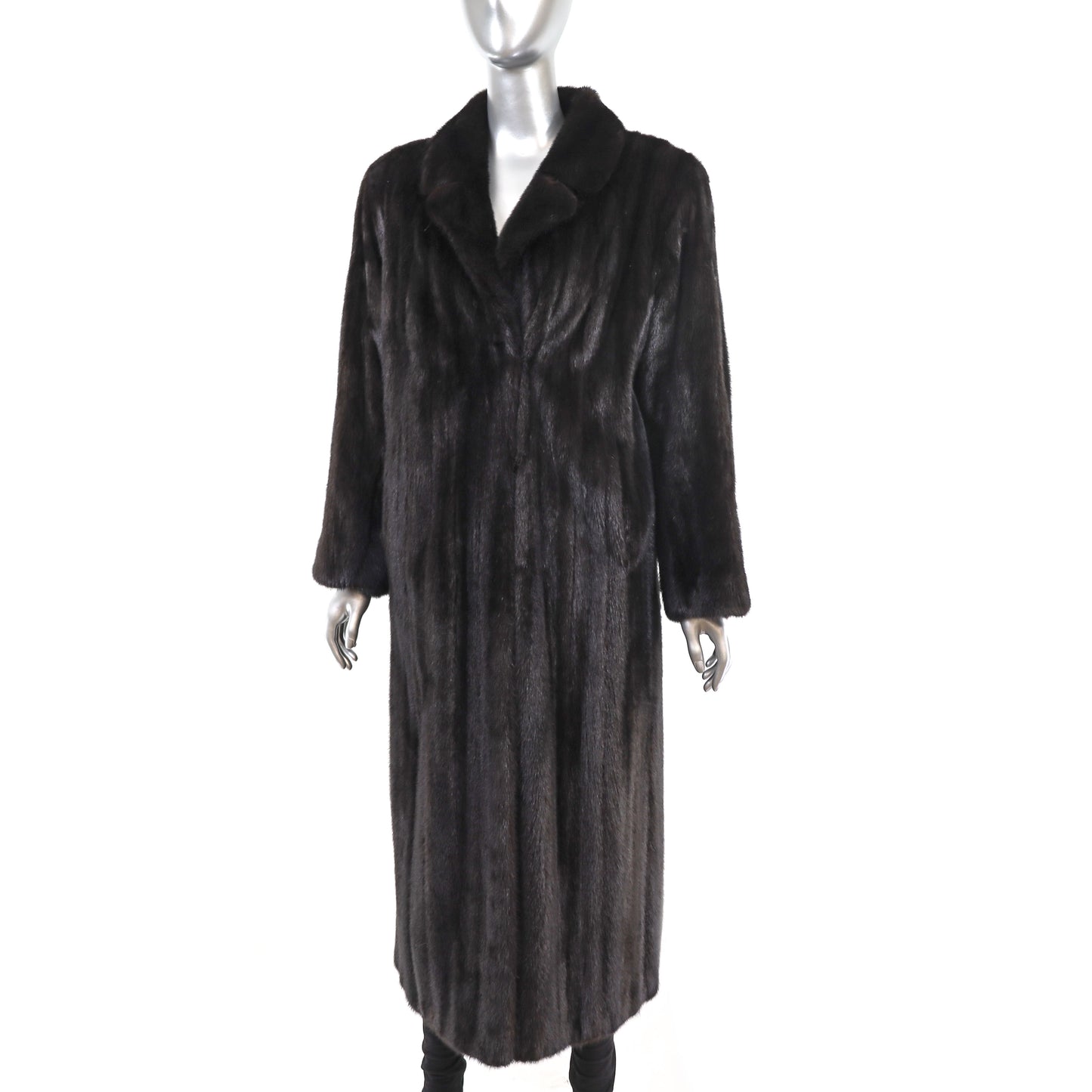 Black Mink Coat- Size L
