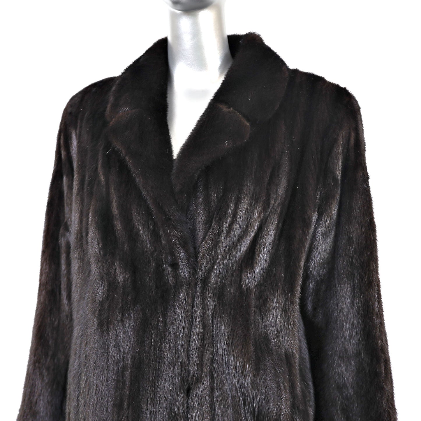 Black Mink Coat- Size L