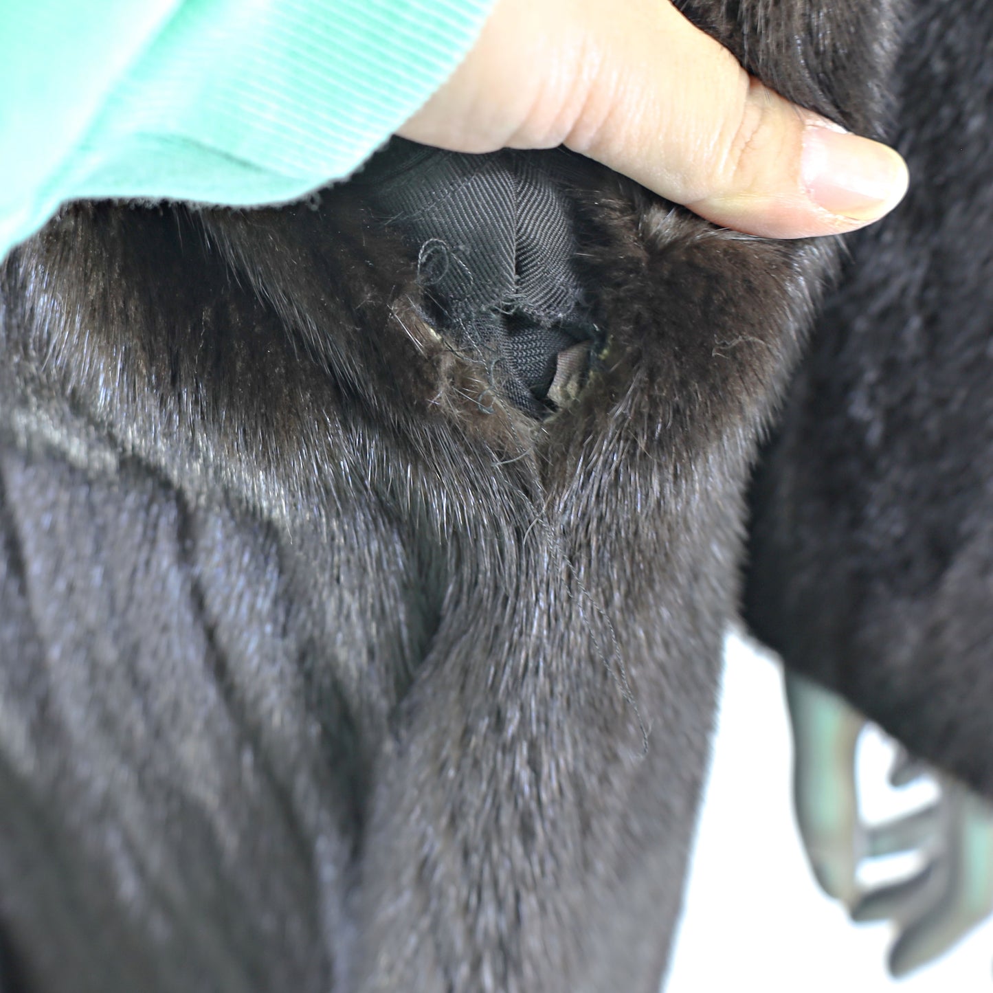 Black Mink Coat- Size L