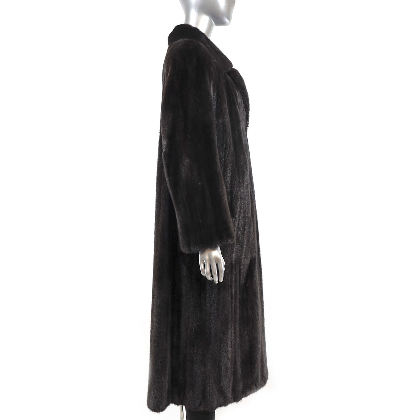 Black Mink Coat- Size L