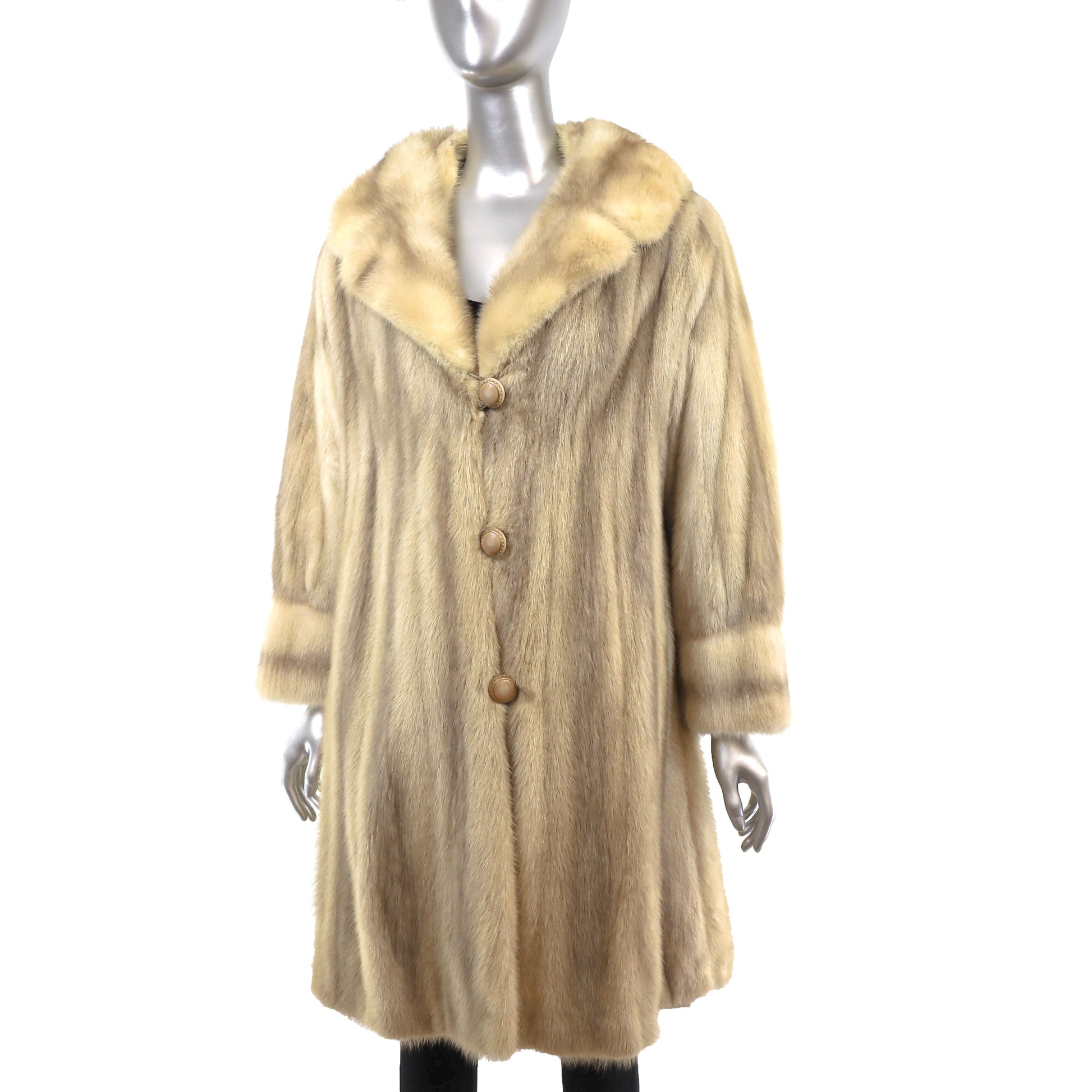 Tourmaline Mink Coat- Size S – VintageFurs