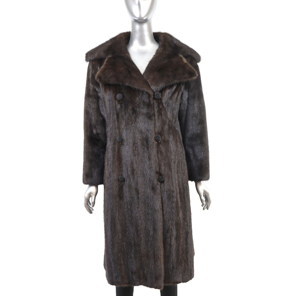 Mahogany Mink Coat- Size S