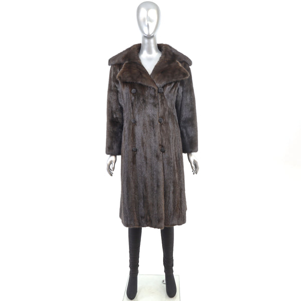 Mahogany Mink Coat- Size S