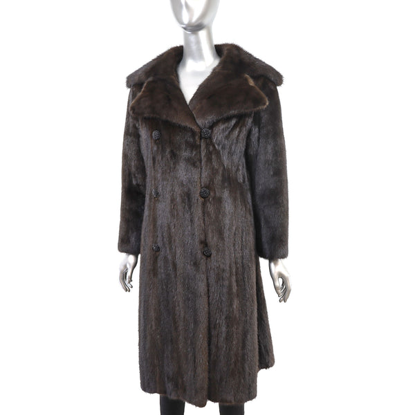 Mahogany Mink Coat- Size S