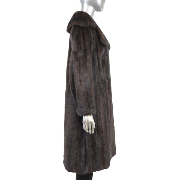 Mahogany Mink Coat- Size S