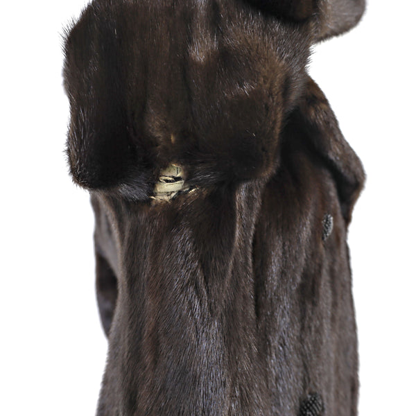 Mahogany Mink Coat- Size S