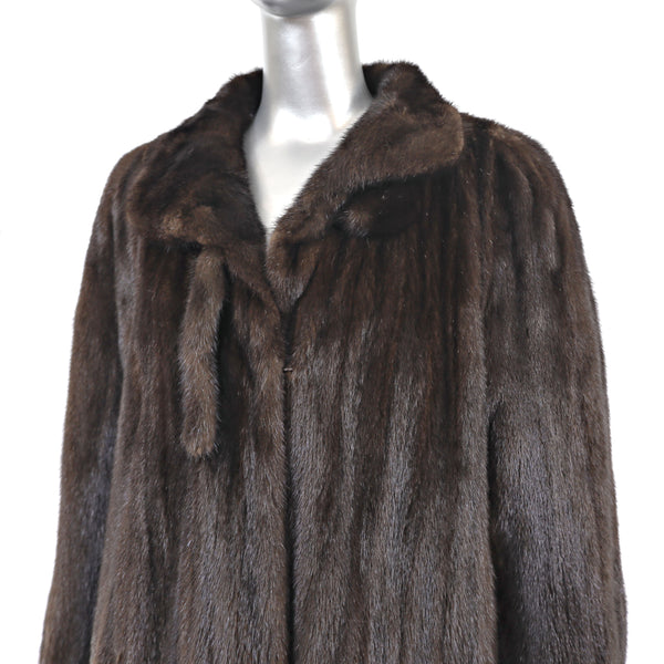 Mahogany Mink Coat- Size L