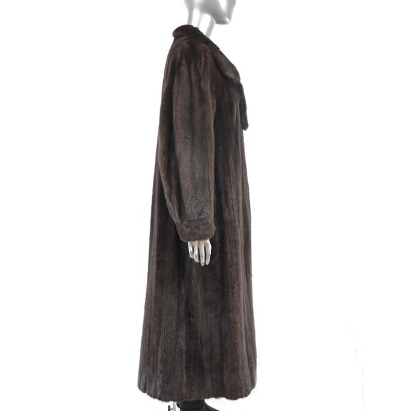 Mahogany Mink Coat- Size L