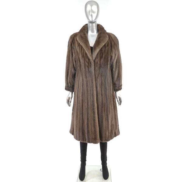 Mahogany Mink Coat- Size M