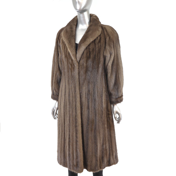 Mahogany Mink Coat- Size M