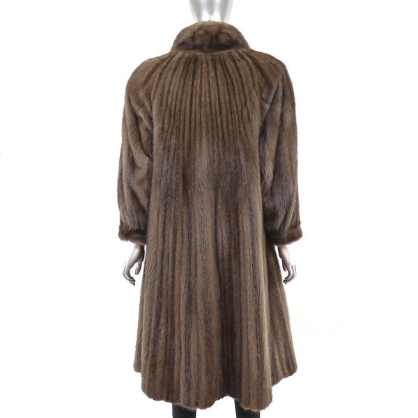 Mahogany Mink Coat- Size M