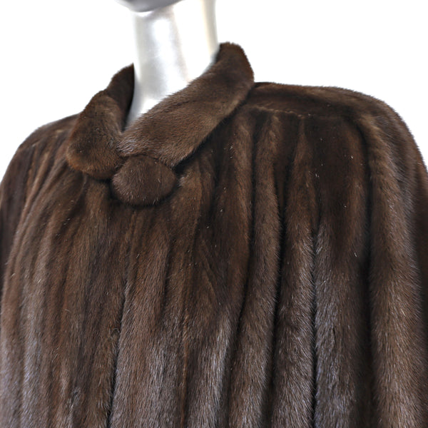 Mahogany Mink Coat- Size M