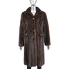 J. Mendel Mahogany Mink Coat- Size M