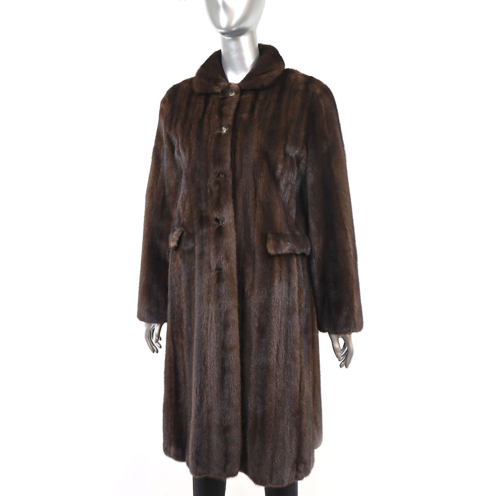 J. Mendel Mahogany Mink Coat- Size M