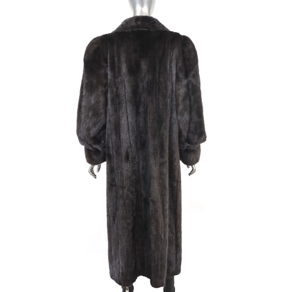 Dark Mahogany Mink Coat- Size L