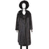 Dark Mahogany Mink Coat with Matching Hat- Size L