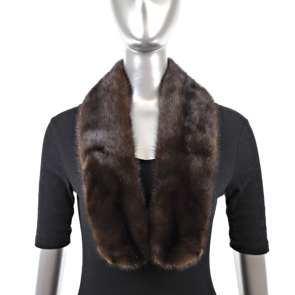 Mahogany Mink Collar- Free Size