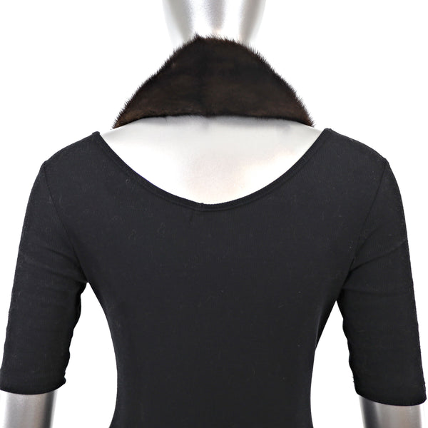 Mahogany Mink Collar- Free Size