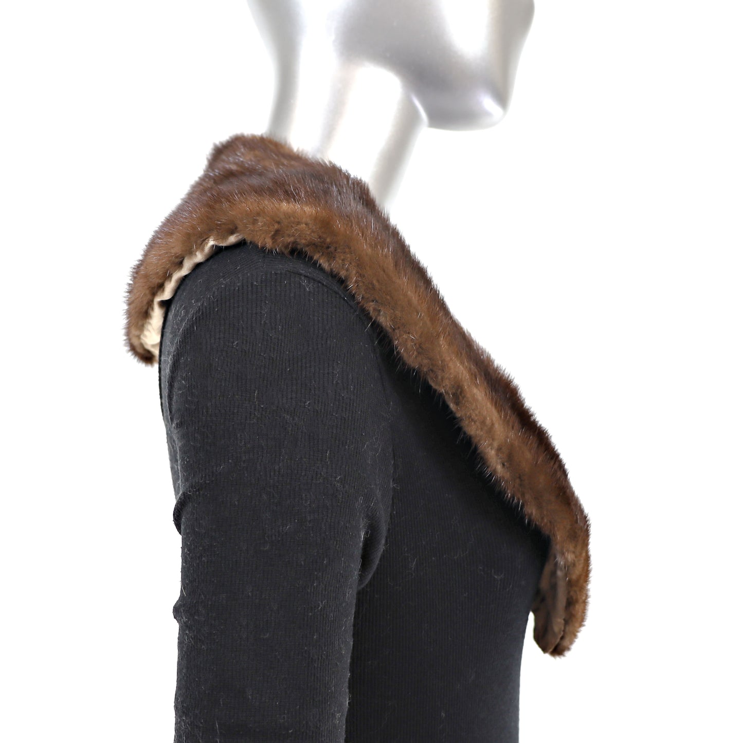 Mahogany Mink Collar- Free Size