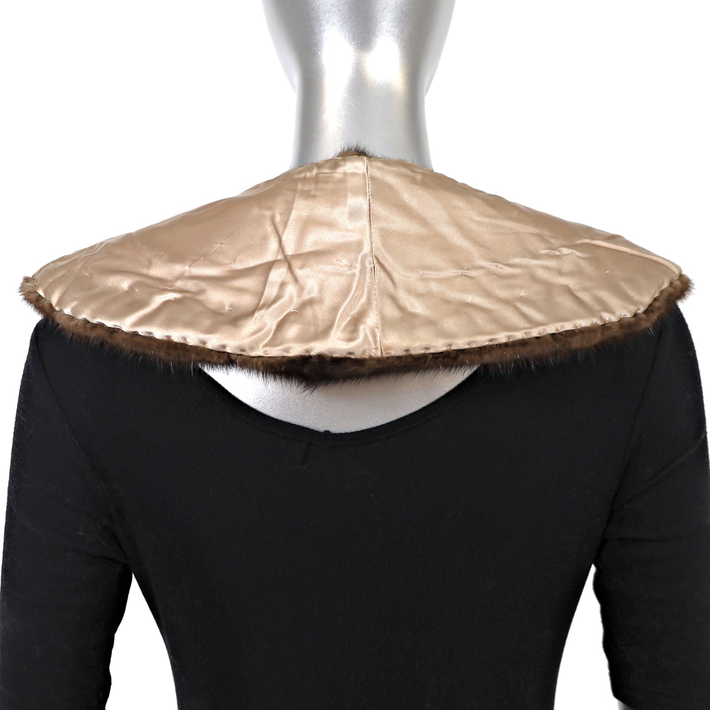 Mahogany Mink Collar- Free Size