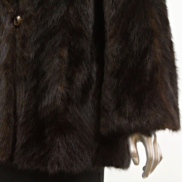 Mink 3/4 Corded Jacket- Size M (Vintage Furs)