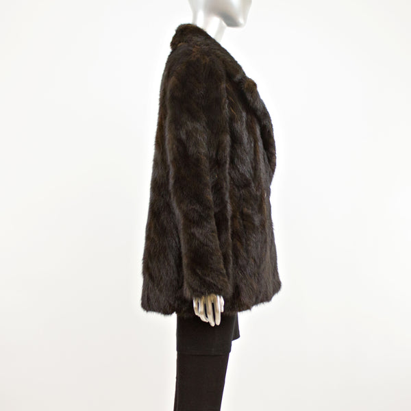 Mink 3/4 Corded Jacket- Size M (Vintage Furs)