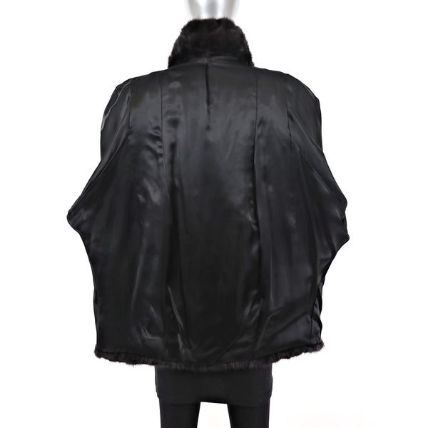 Section Mahogany Mink Jacket- Size XL