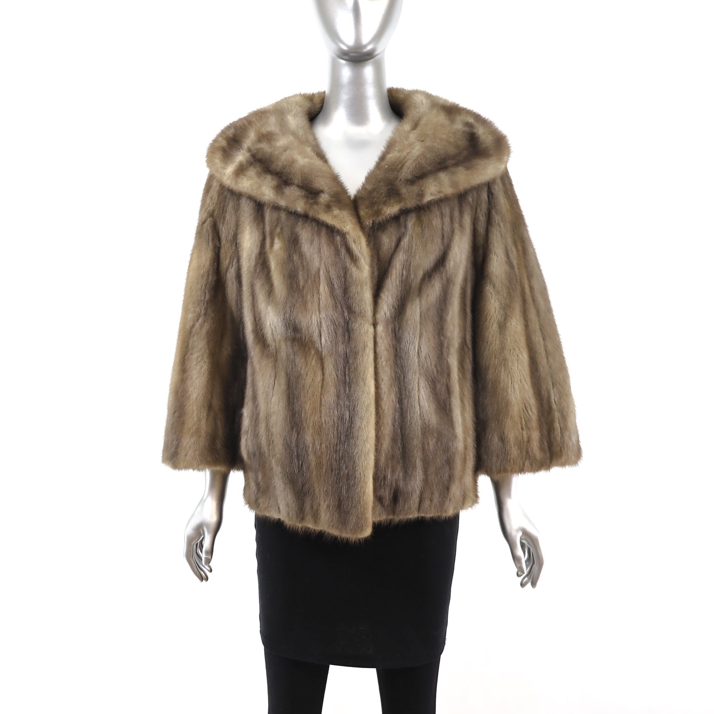 Brown Mink Jacket- Size L