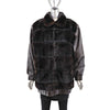 Mahogany Mink Jacket Reversible to Leather- Size M