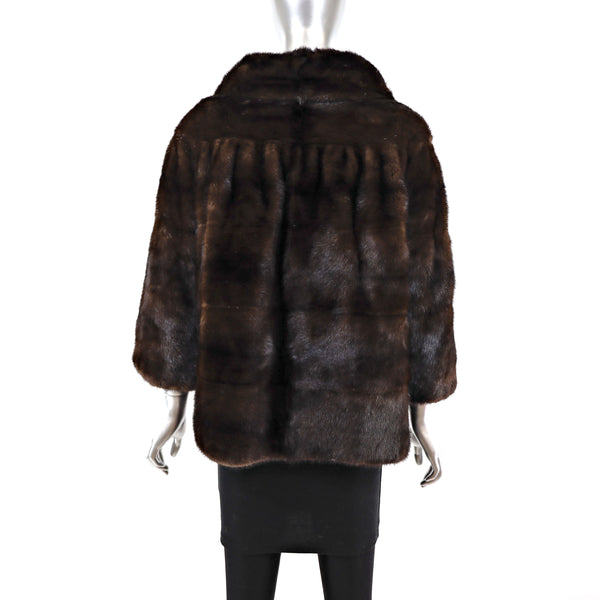 Neiman Marcus Mahogany Mink Jacket- Size L