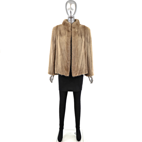 Autumn Haze Mink Corded Jacket- Size S